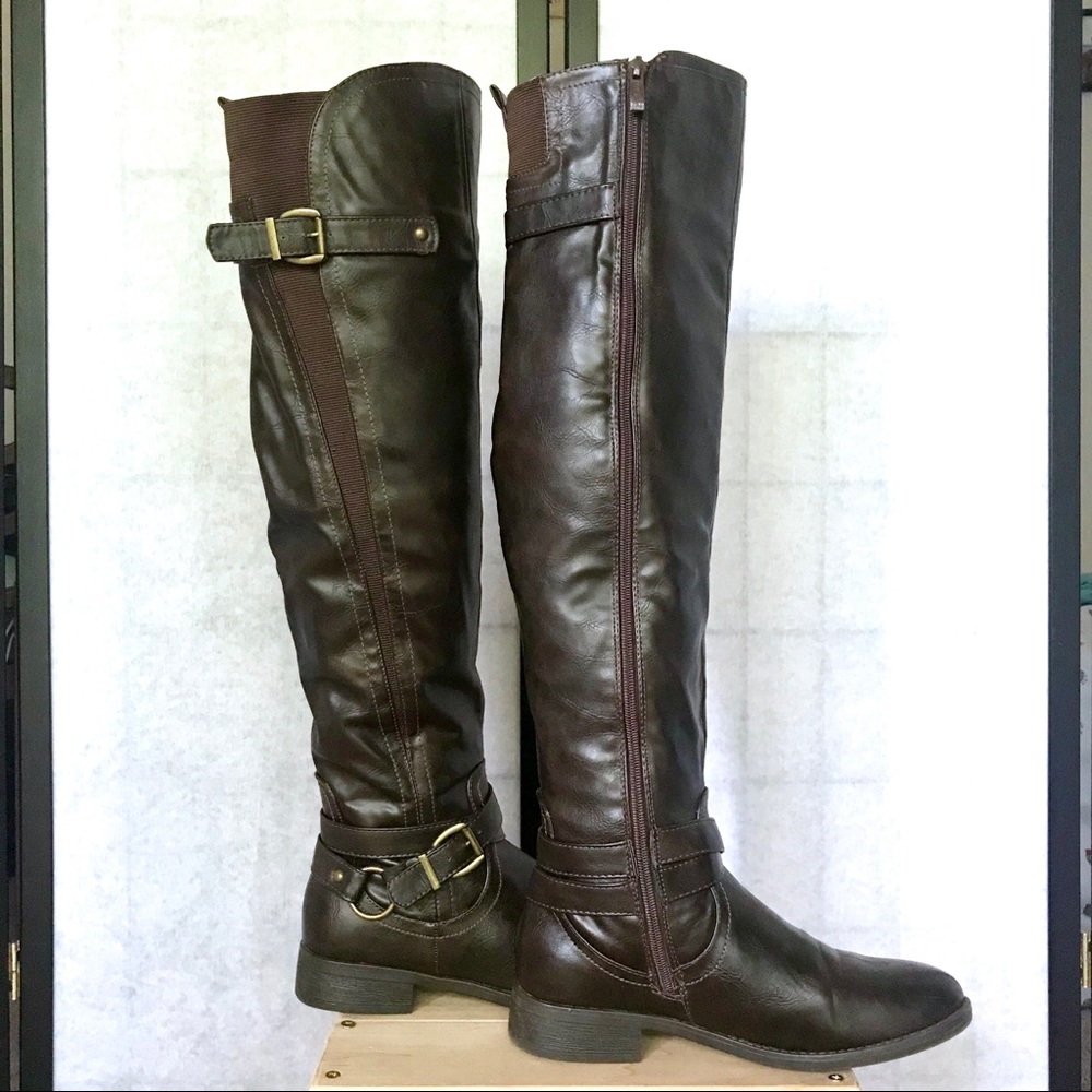 Nature Breeze Knee-High Brown Boots size 8